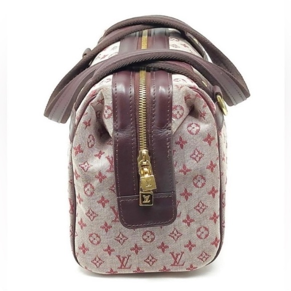EUC Authentic Louis Vuitton Monogram Mini Lin Josephine PM Bordeaux Purse Bag - Picture 7 of 9